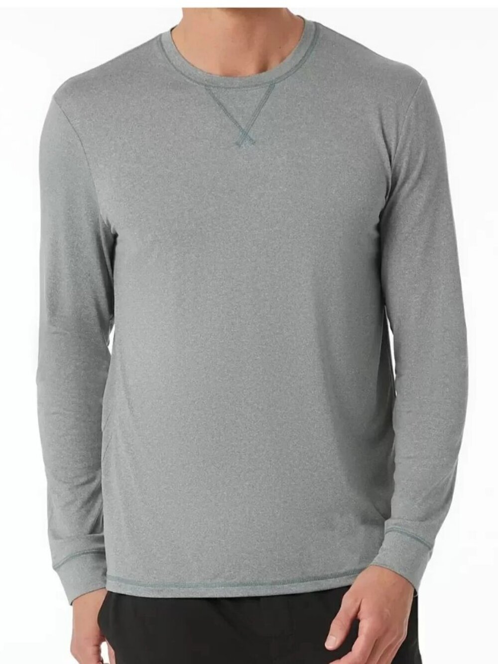 32 Degrees Men's Long-Sleeve Top-Notch Lounge T-Shirt, Light Green